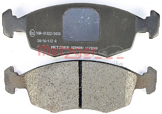 METZGER 1170249 Bremsbelagsatz, Scheibenbremse